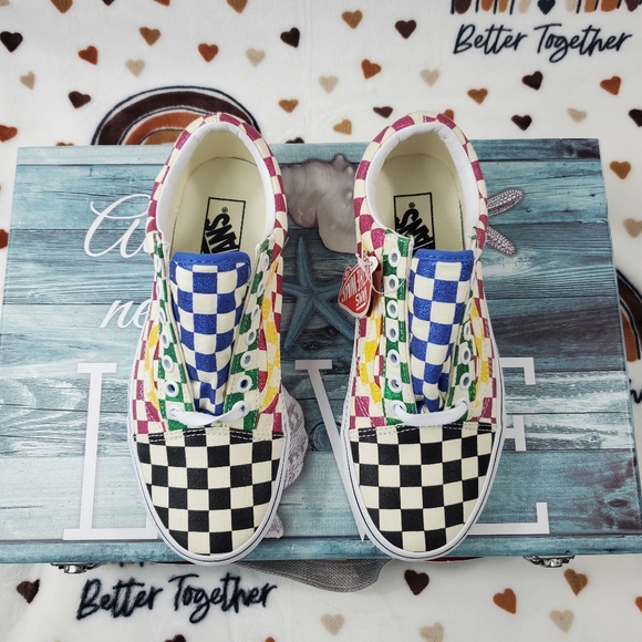 Vans Glitter Check Old Skool - Picture 11 of 13